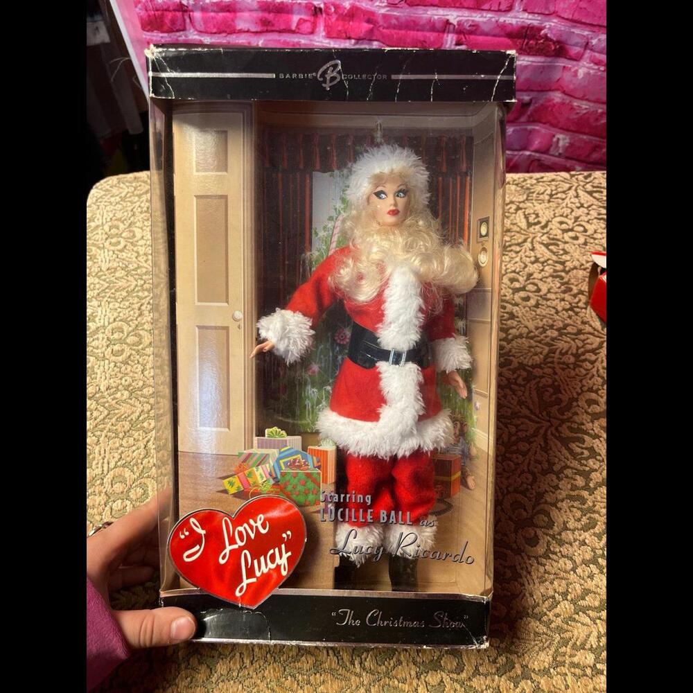 I Love Lucy Lucille Ball The Christmas Show Lucy Ricardo Barbie‎ K4558 NRFB